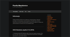 Desktop Screenshot of parafiamaszkienice.pl
